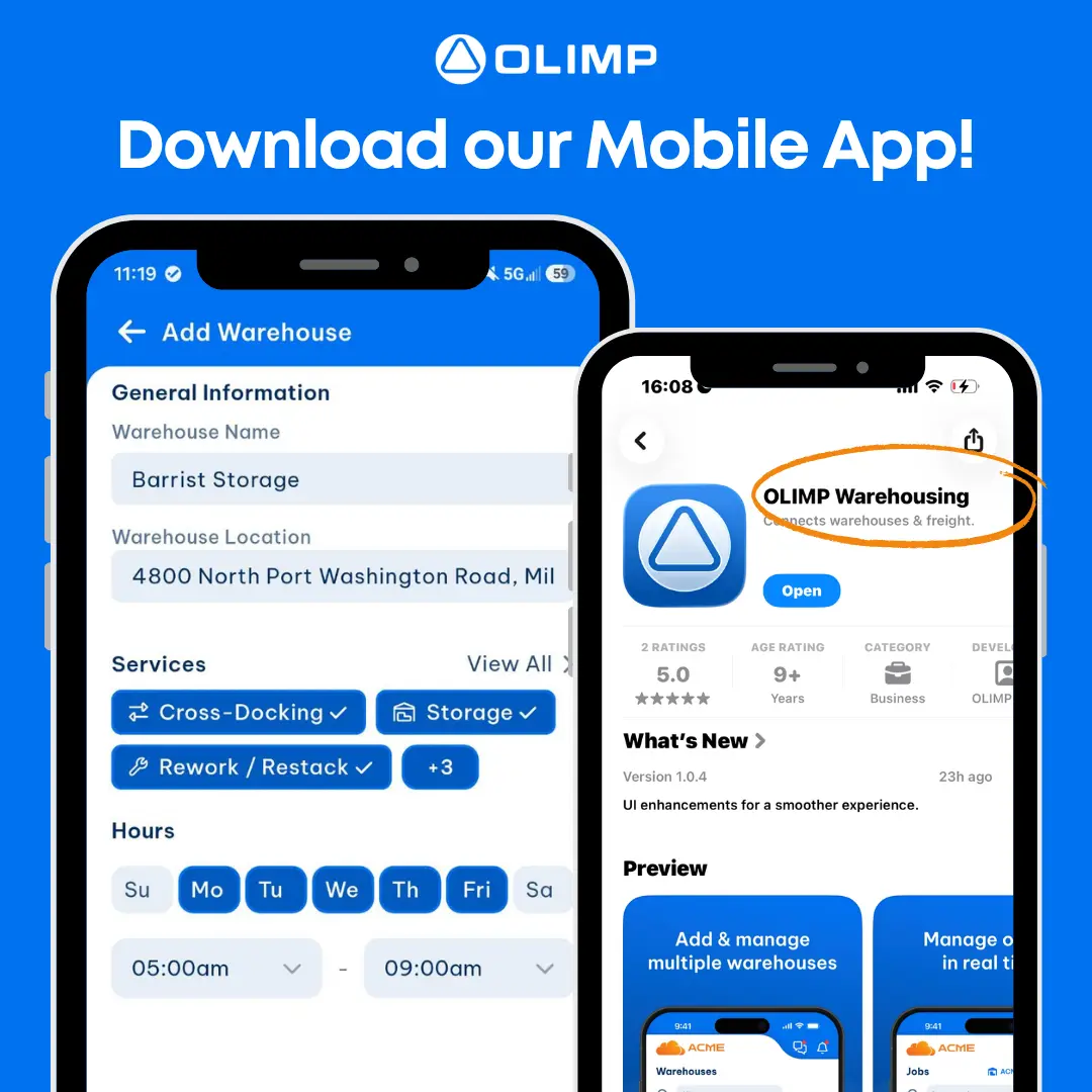 Download our Warehouse App