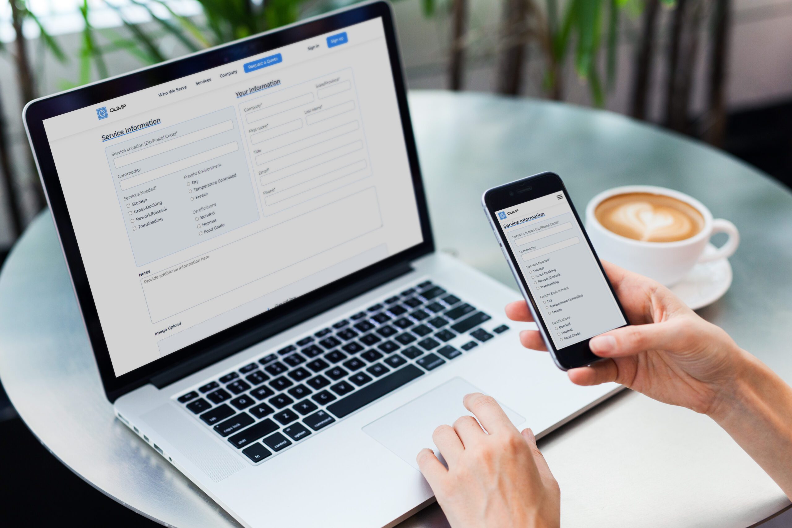 Search on your phone to compare warehouses by price, rating and distance.