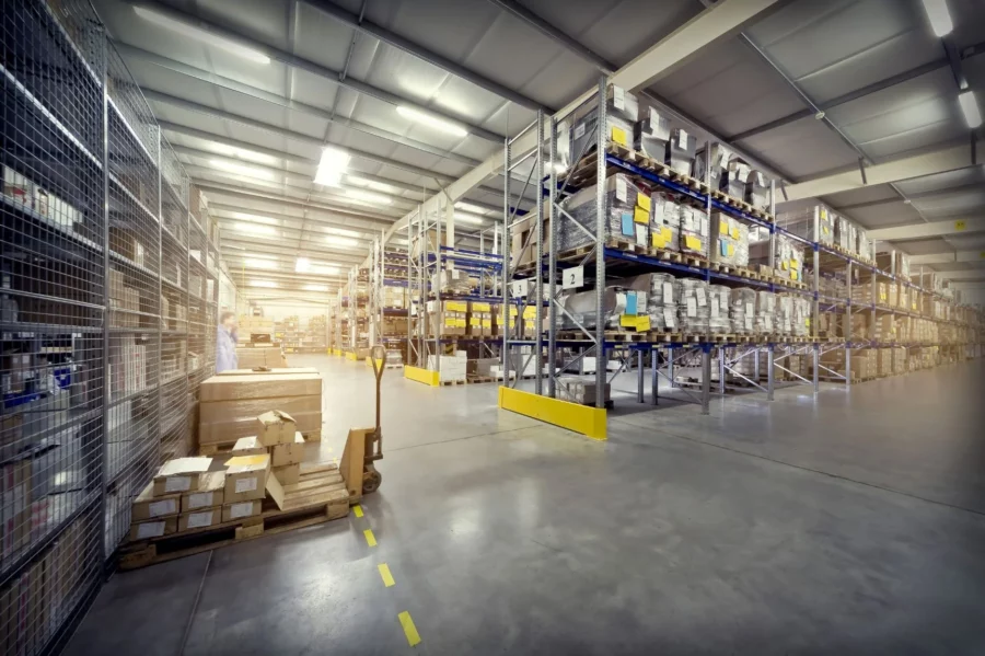 Warehouse that has empty shelves can generate more income by listing that space on the online platform
