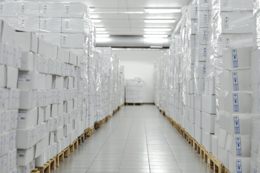 Modern facility showcasing medical warehouse solutions and advanced medical warehouse management systems for healthcare logistics.