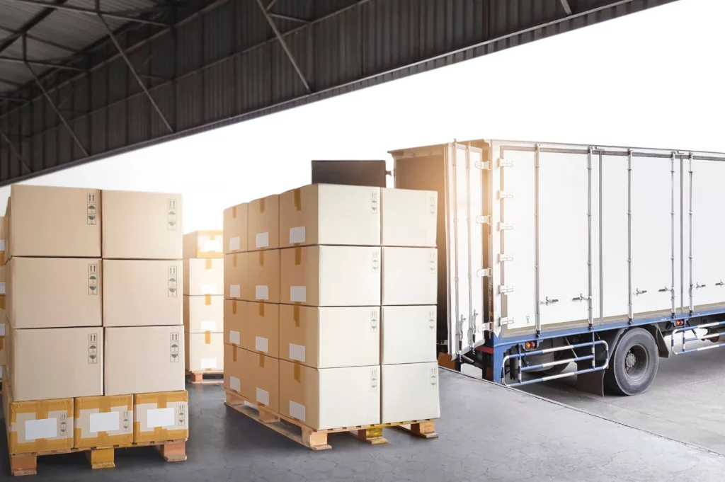 Tacoma warehouse operations with dock-high access, forklifts, and highway connectivity