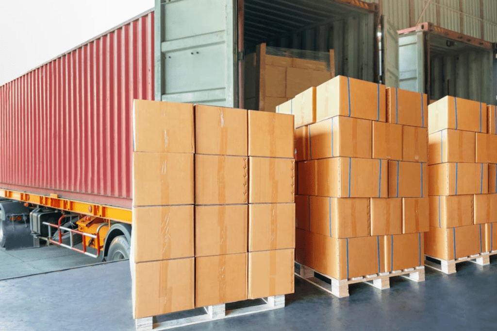 Container unloading for Miami transloading and drayage services near PortMiami.