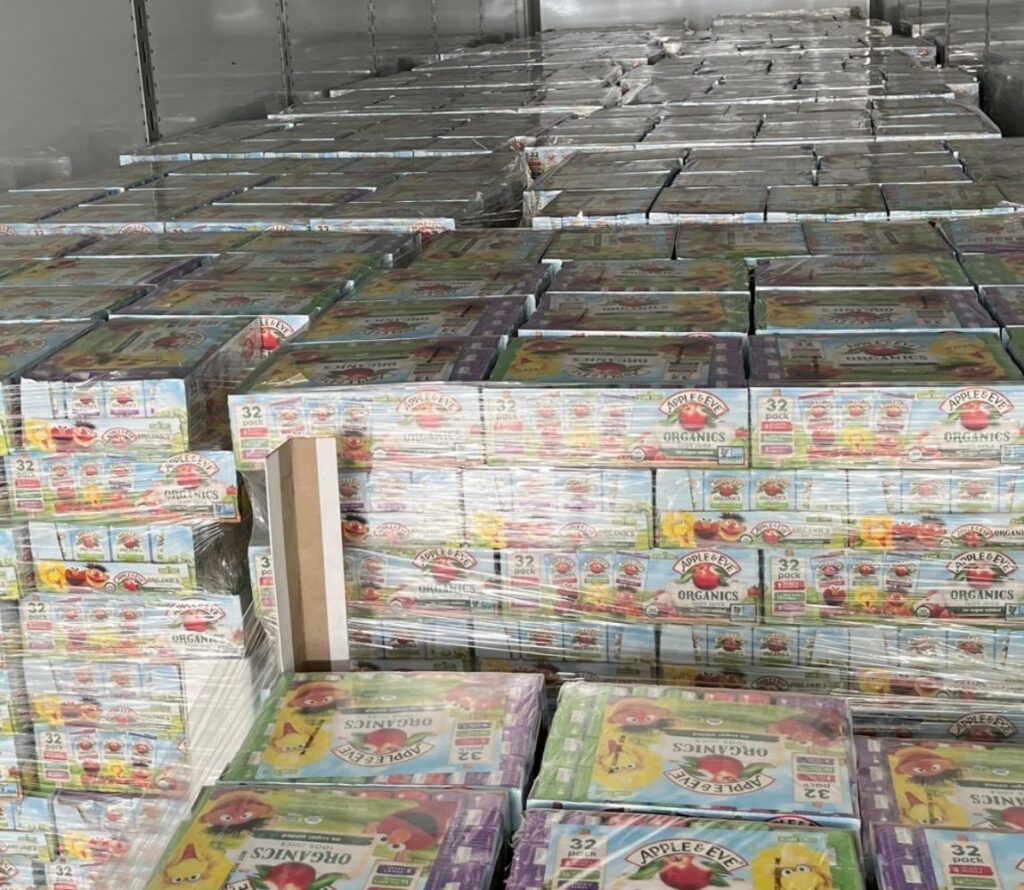 Truckload of rejected pallets repaired and repalletized at OLIMP Dayton facility