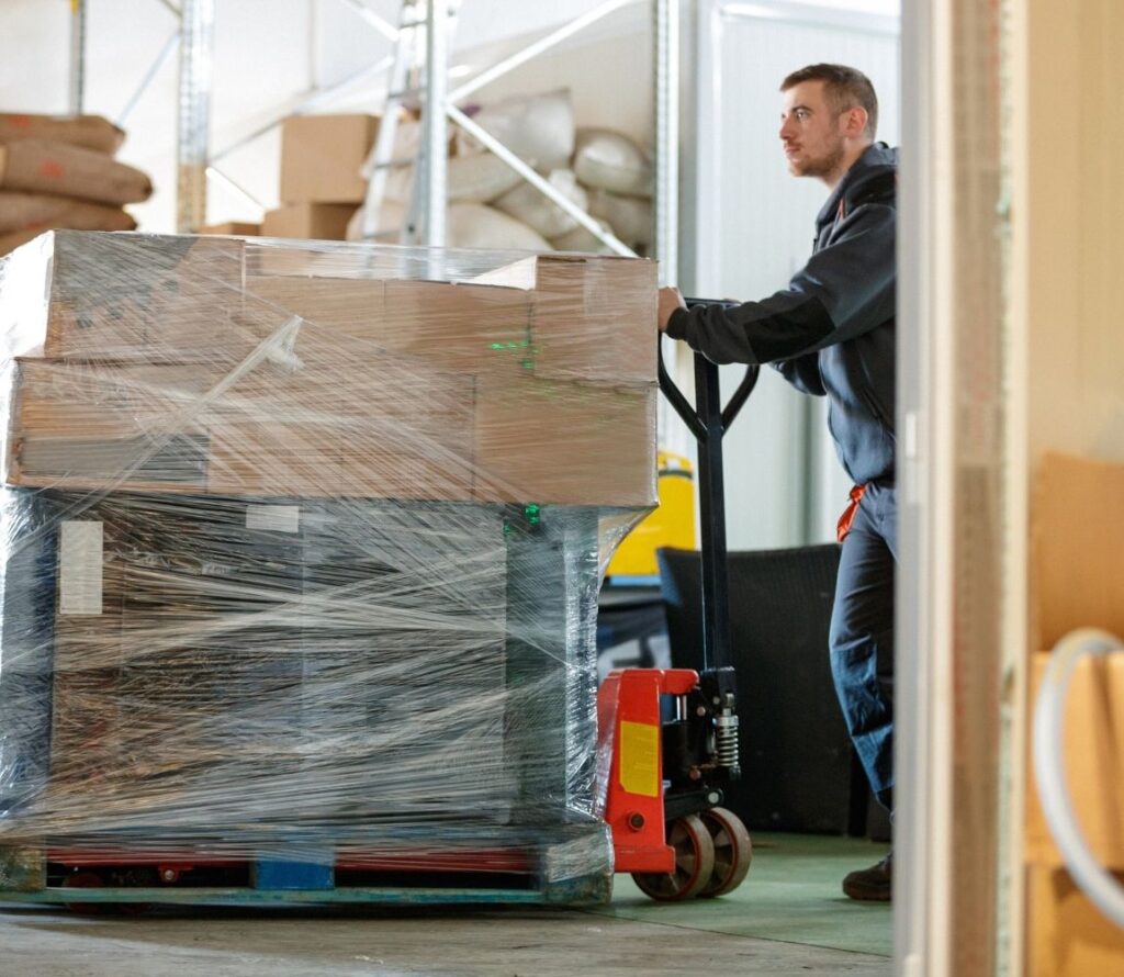 Cost-saving and sustainable benefits of Pallet Rework at OLIMP Warehousing.