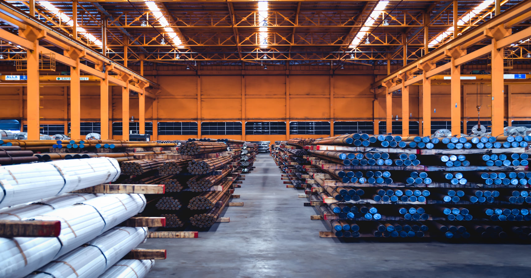 Industrial warehousing facility for efficient storage, management, and distribution of goods in the supply chain.