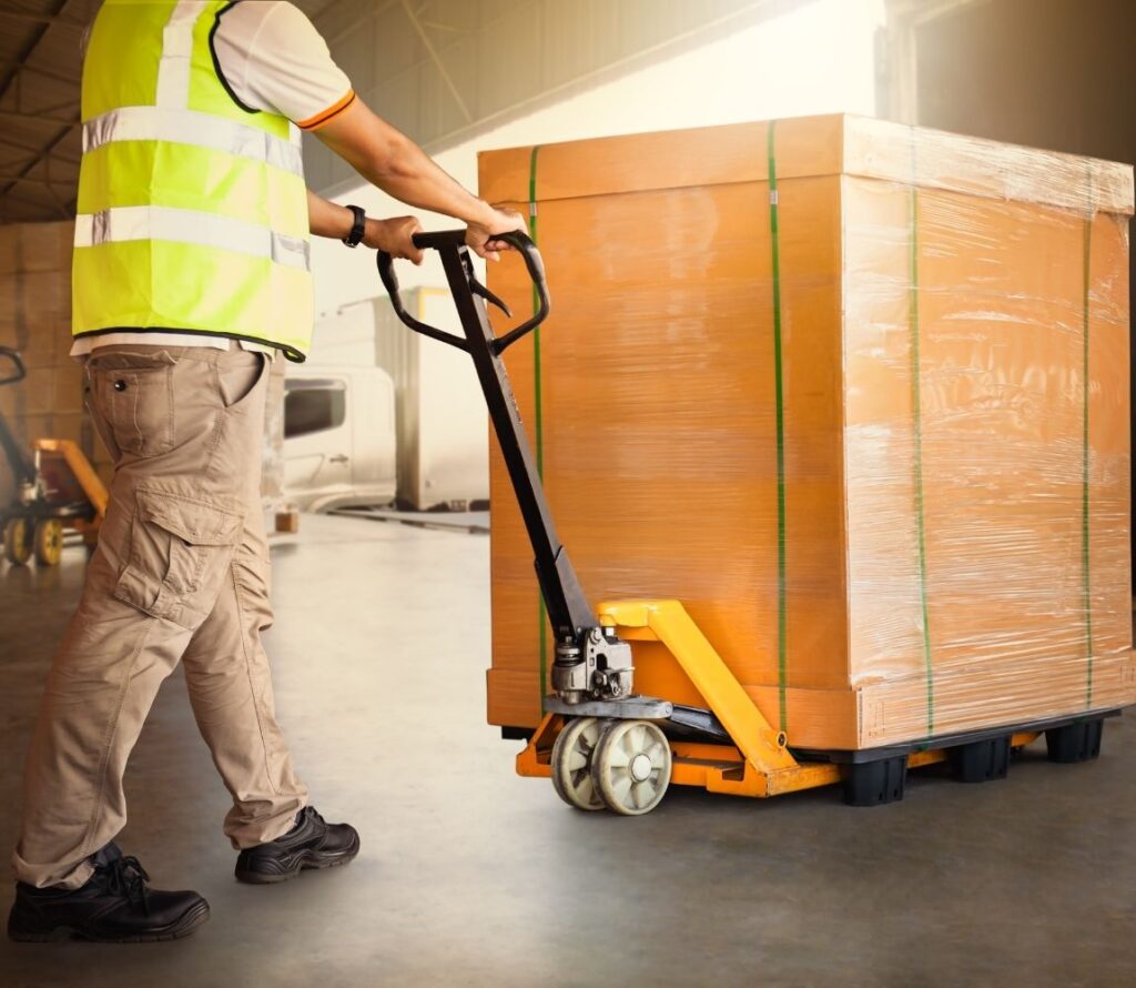 Ensure your pallets are properly prepared for transit with our efficient rework services.
