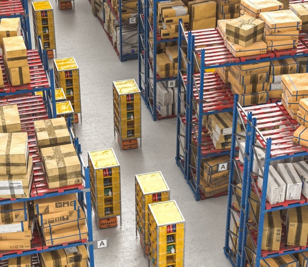 Bonded yard and container staging at Nuevo Laredo