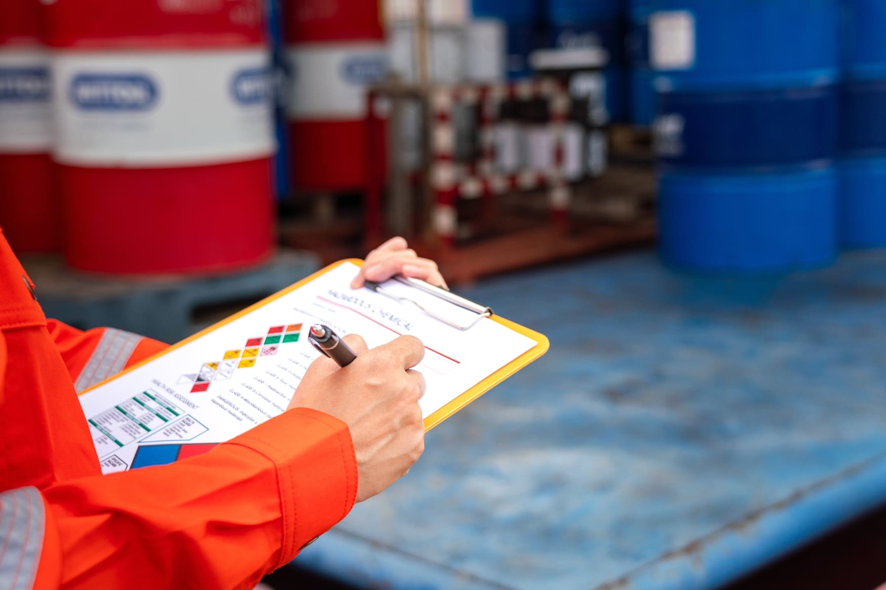 chemical warehouse meeting safety and regulatory standards