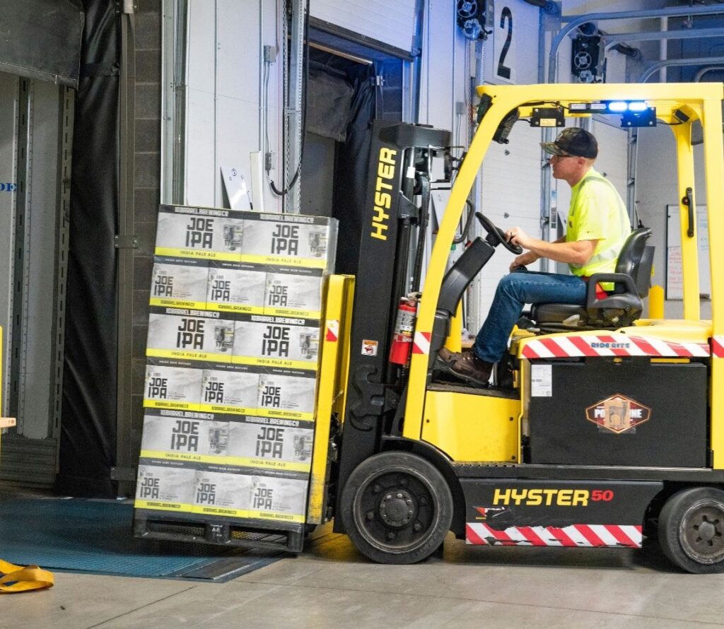 Cross-docking operation at OLIMP’s Oakland logistics center