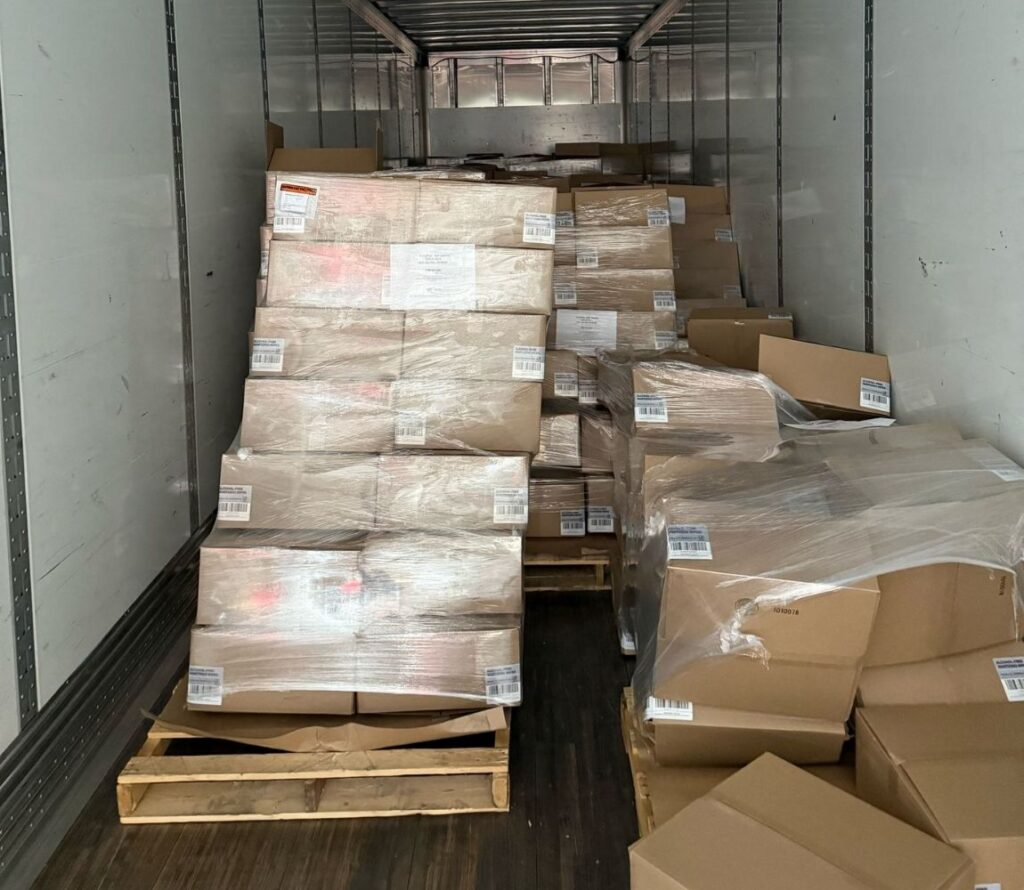 Restore structure and stability to compromised loads with OLIMP Warehousing’s expert pallet rework services.