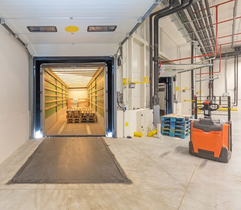 Efficient cross docking operations at OLIMP Warehousing’s Owatonna facility ensuring fast retail distribution