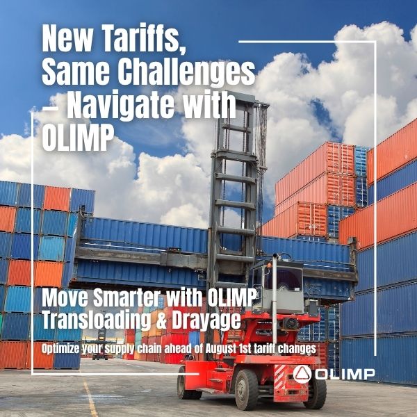 OLIMP logistics strategy roadmap for avoiding port congestion and tariff disruptions.