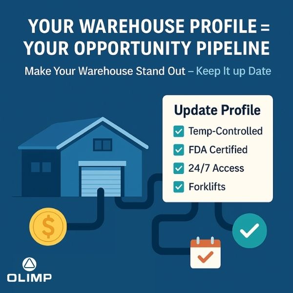 Your warehouse profile is the key to unlocking new business opportunities and storage bookings