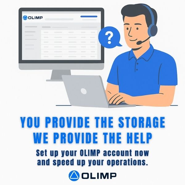 OLIMP support team helping customers set up their account