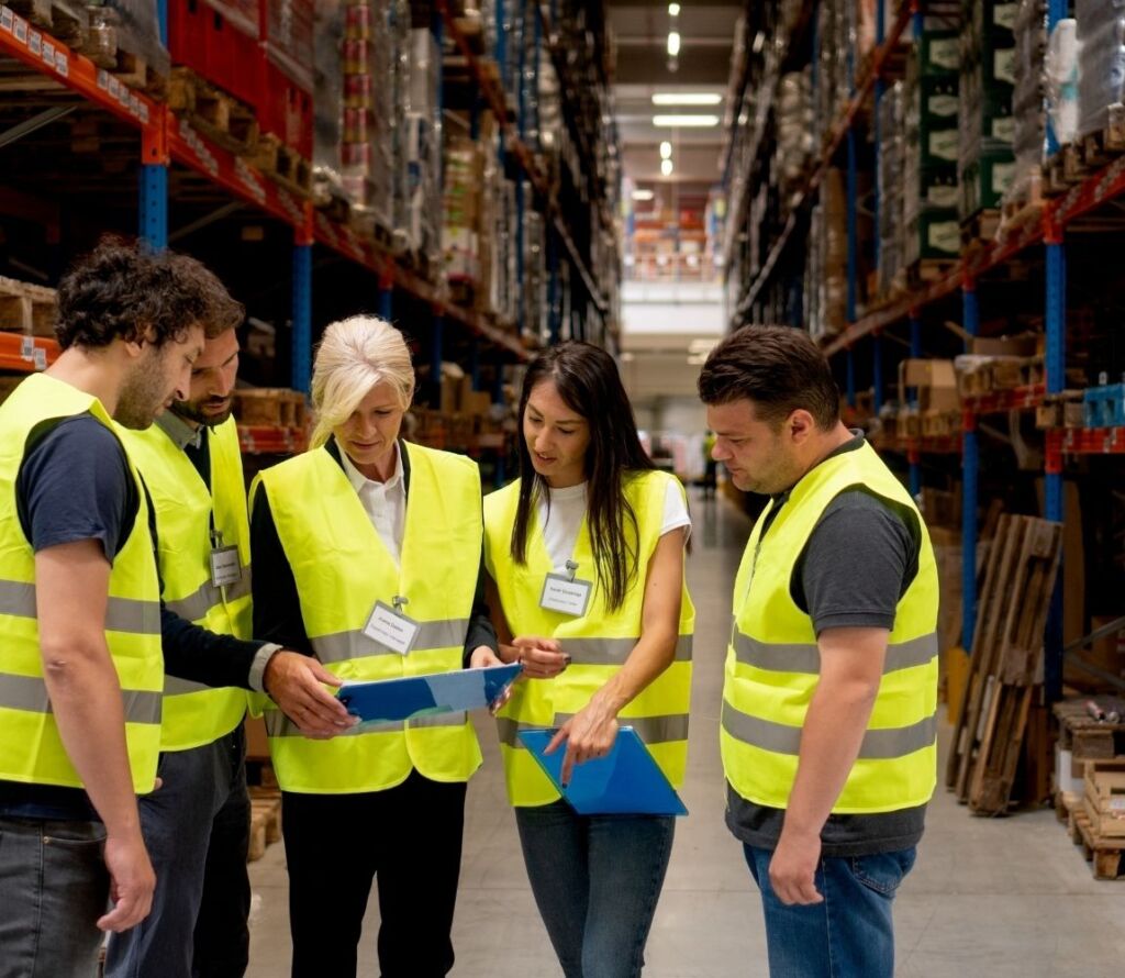 A modern warehouse environment optimizing the supply chain with interstate warehousing and advantage logistics services.