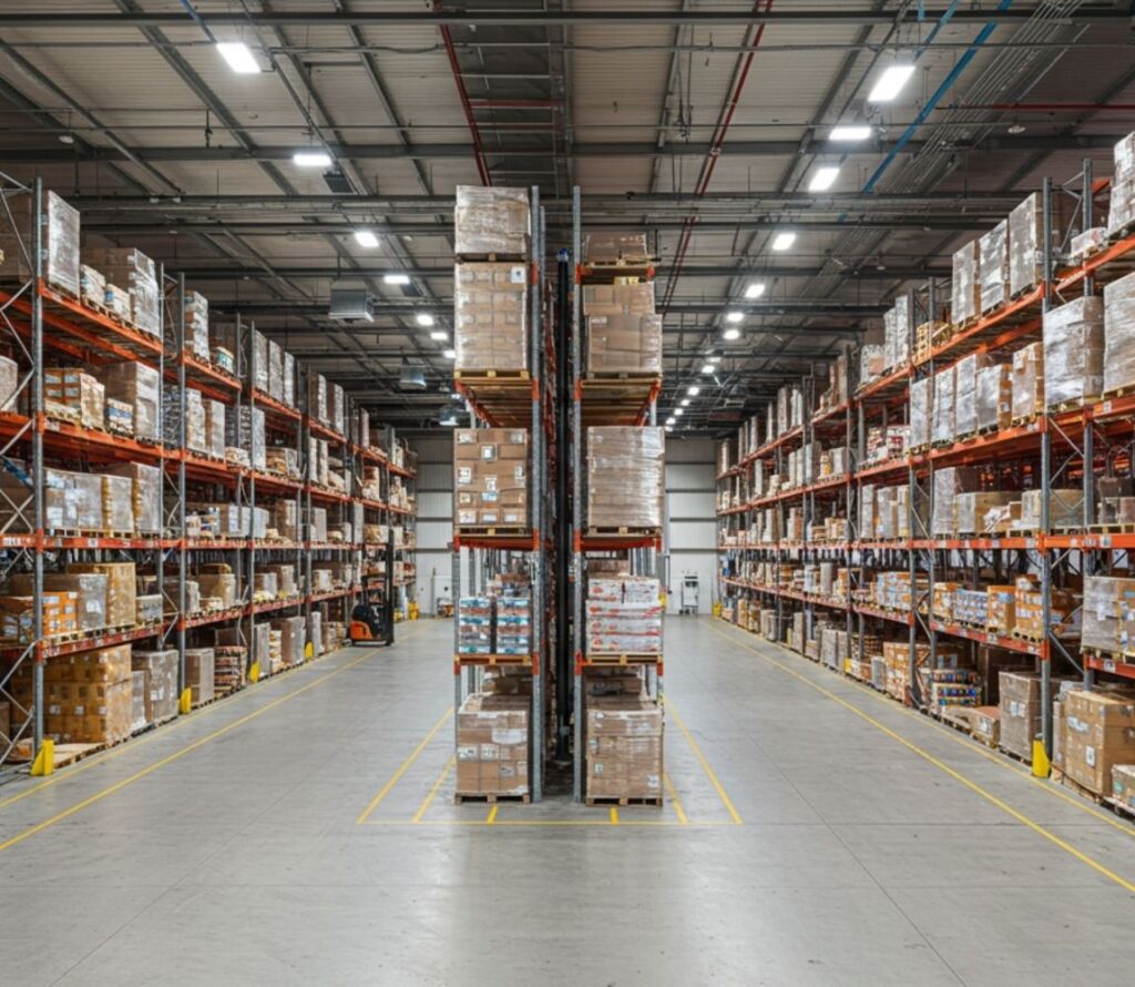 Secure on-demand warehousing in Harrisburg Pennsylvania with racking and inventory management