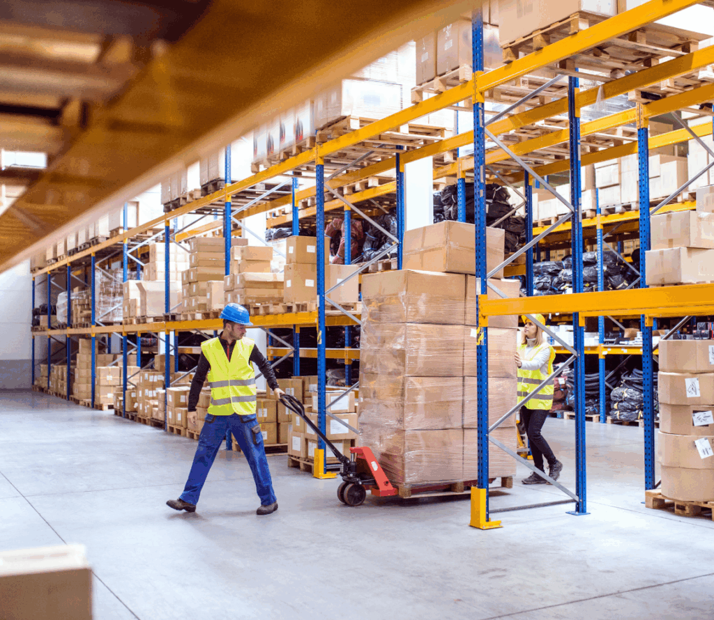 A temperature-controlled storage area for food products.