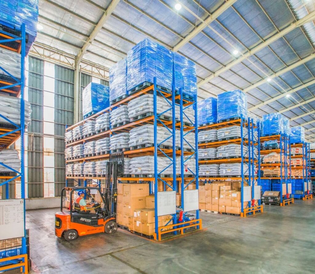 Modern warehousing logistics facility in Taunton with cold storage units