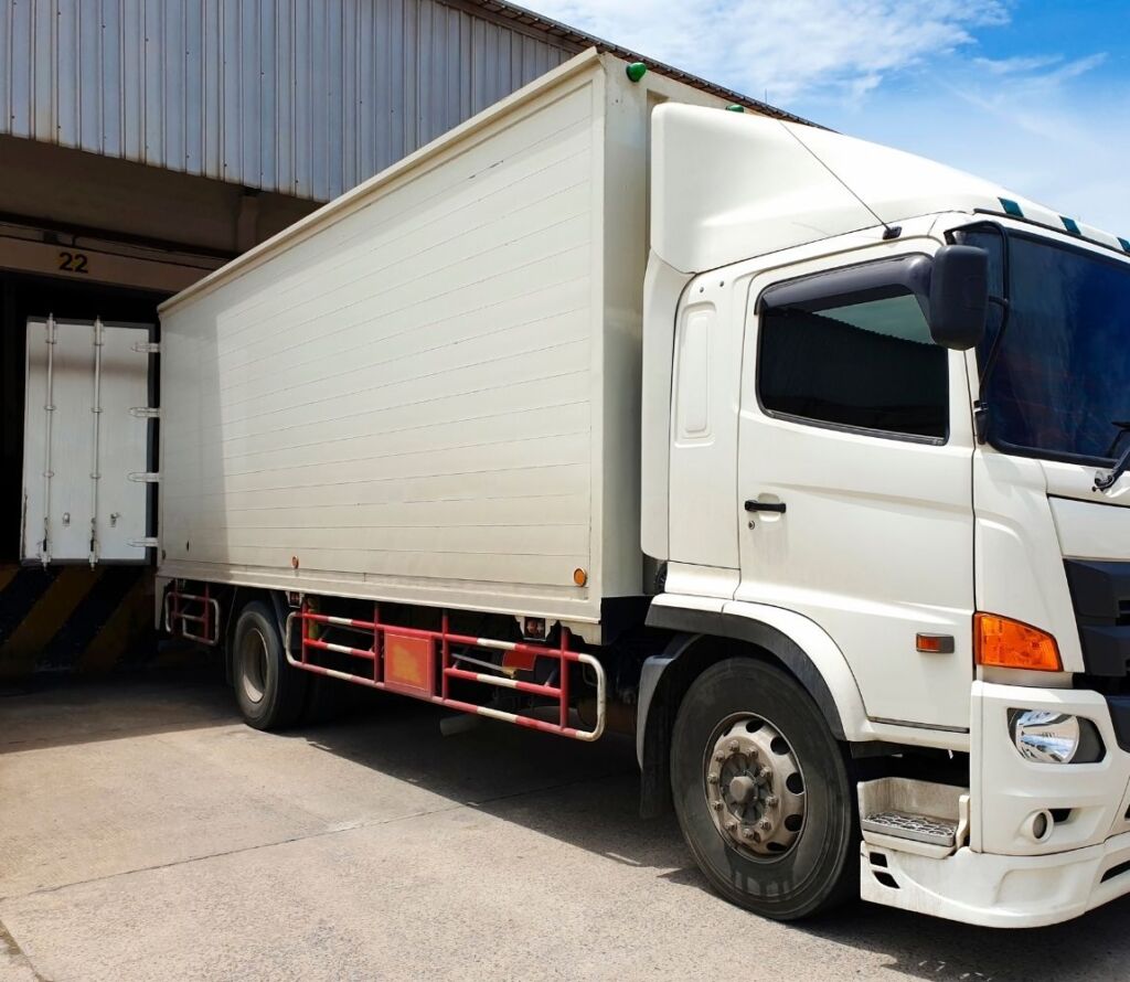 Goods being transferred directly from inbound to outbound trucks
