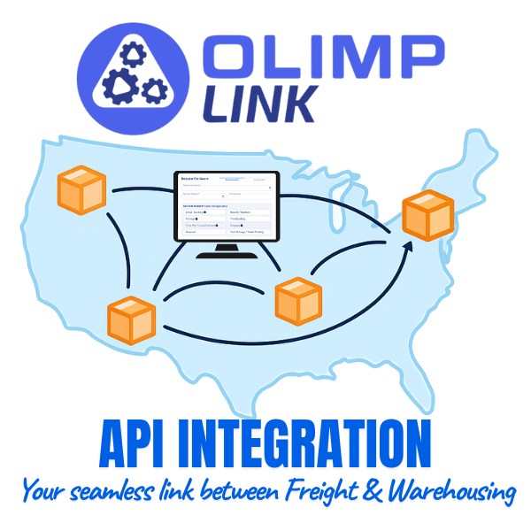 OLIMP Link API connecting freight systems to nationwide warehouses in real time