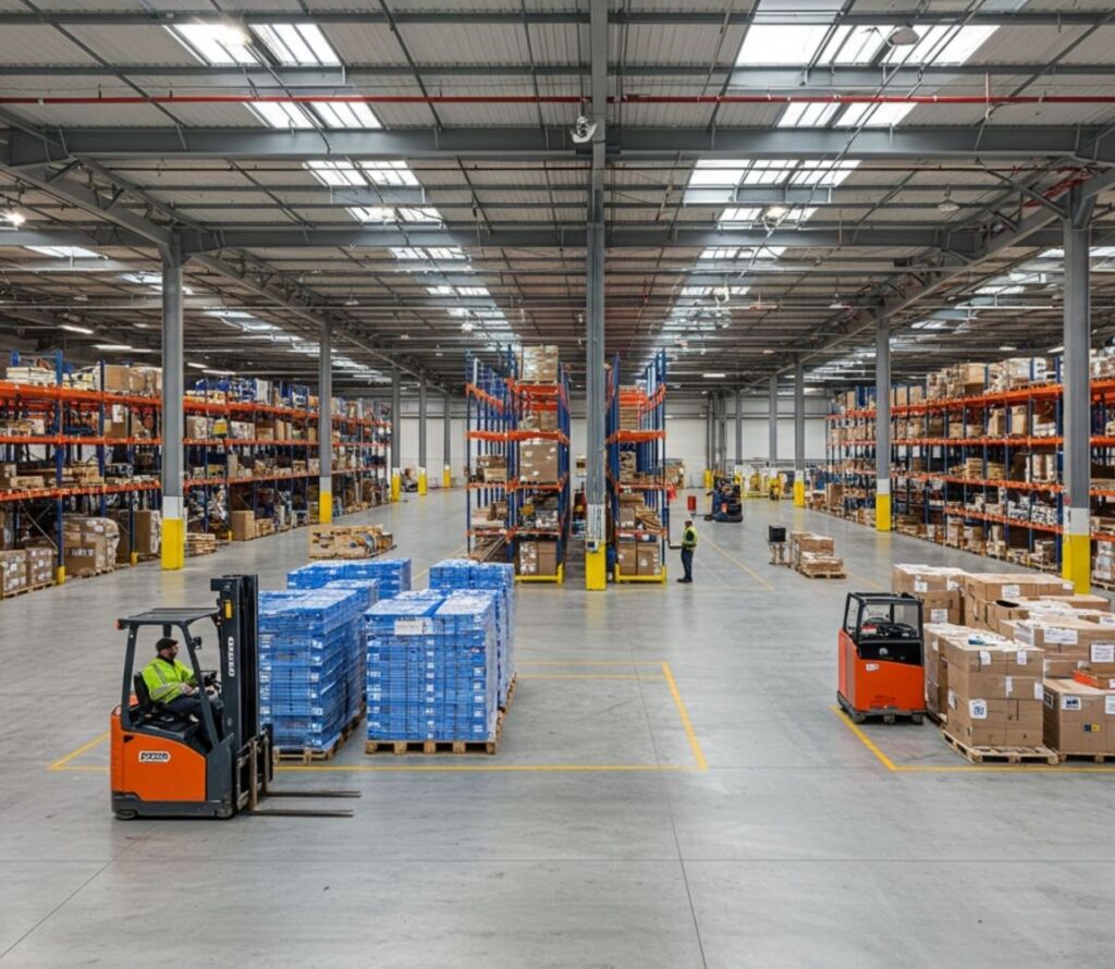 Advanced warehousing solutions optimizing inventory and delivery processes