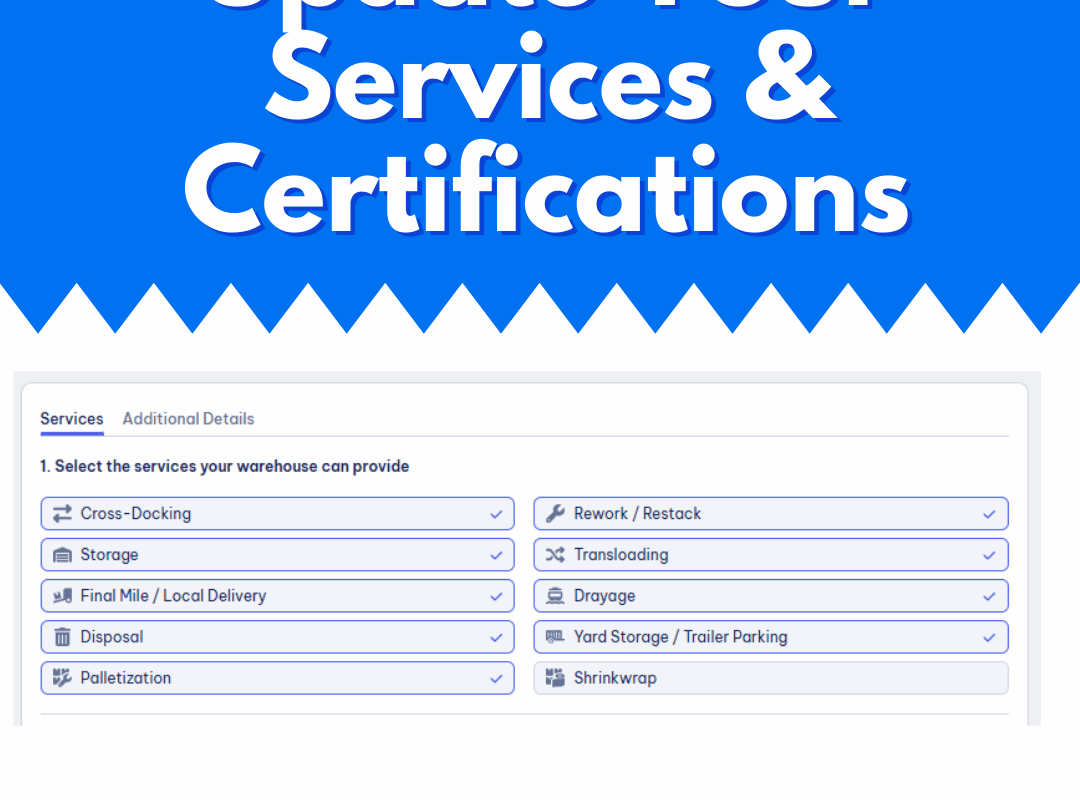 Get More Load Opportunities by Updating Your Warehouse Profile