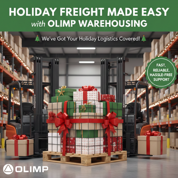 Holiday shipping support with cross-docking and pallet rework by OLIMP Warehousing