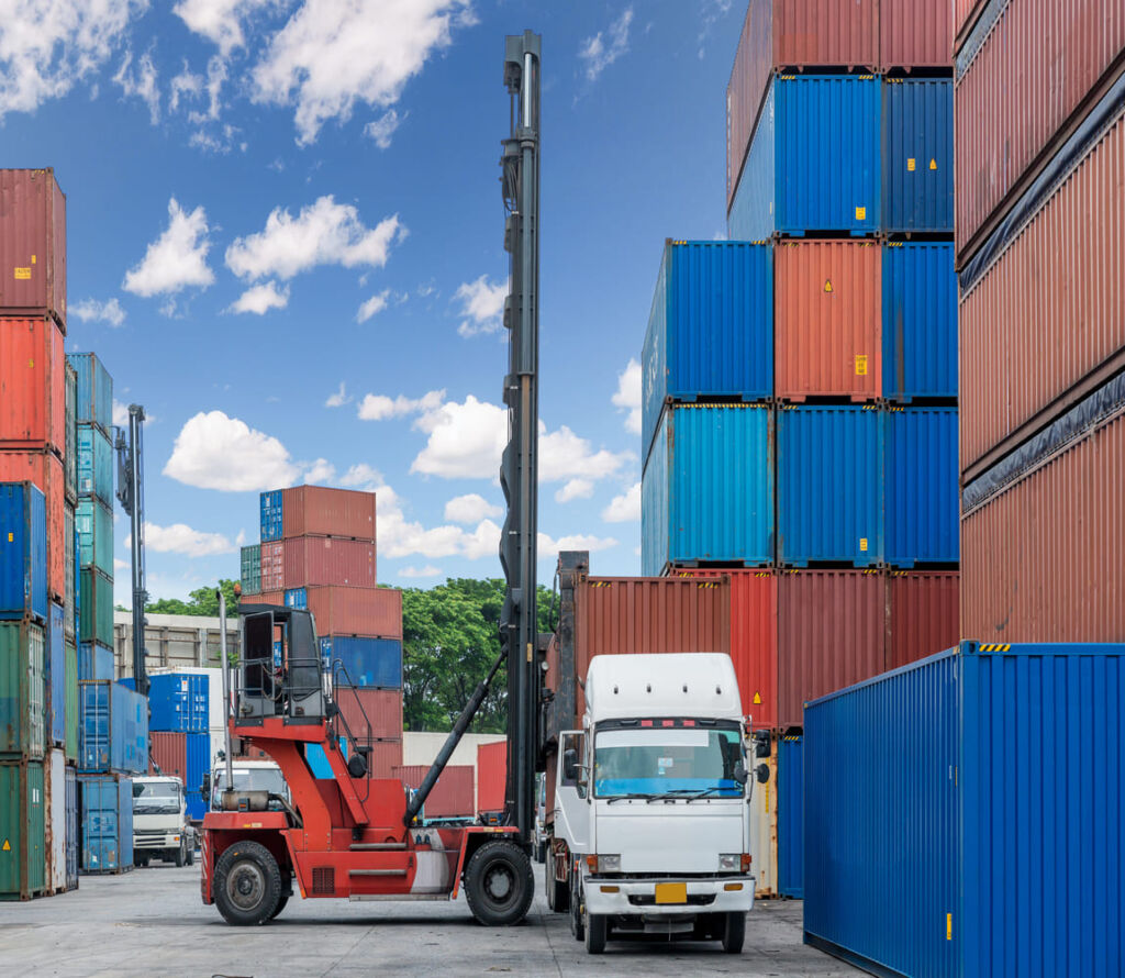 Drayage trucks and warehouse logistics operations