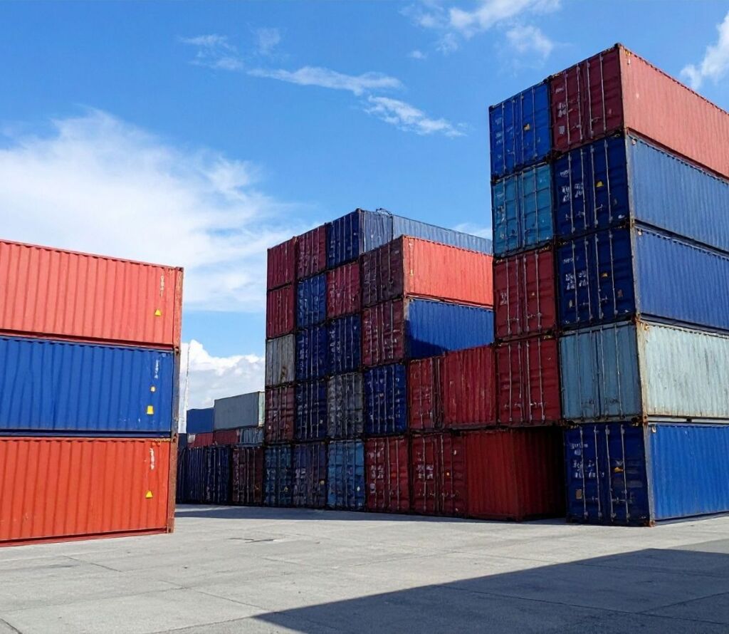 Efficient transloading containers for faster freight transfer
