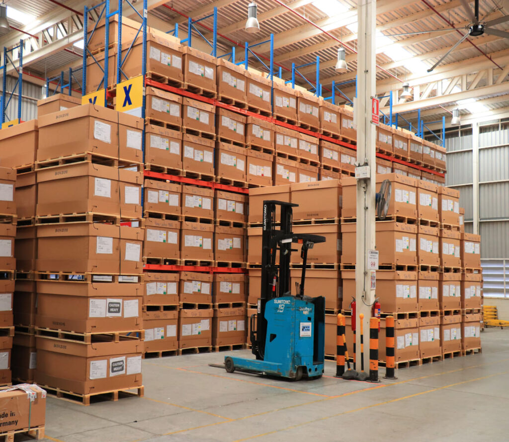 Ambient dry storage warehouse services for secure goods handling