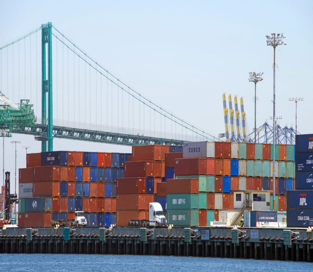 Drayage trucks and warehouse logistics operations in Elkton MD