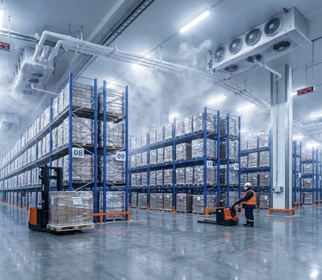 High-tech cold storage room with automated monitoring in North Las Vegas, NV