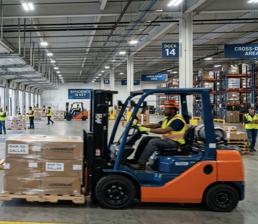 Fast-paced cross docking operations with active trailer loading in North Las Vegas, NV