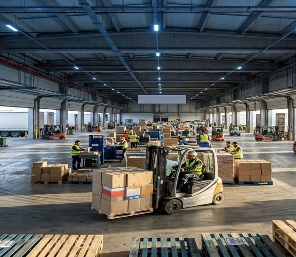 Cross docking facilities with trucks and logistics operations in Scottsdale, AZ